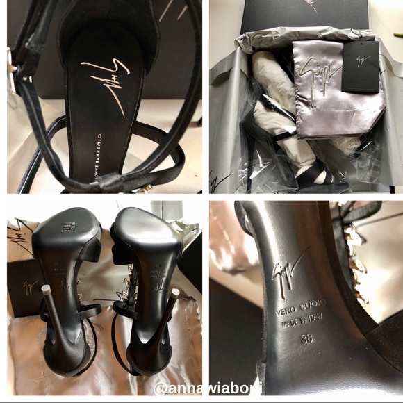 GIUSEPPE ZANOTTI Black 💎 Celebrity Heels - NEW - Picture 6 of 8